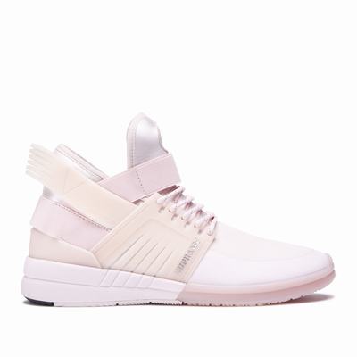 Supra SKYTOP V - Miesten Matalavartiset Tennarit - Pinkki/Beige